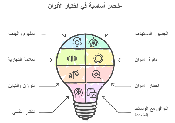 عناصر اساسية في اختيار الالوان