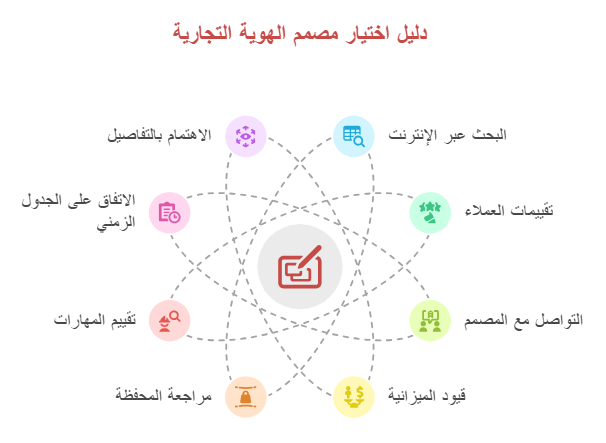كيفية اختيار مصمم جرافيك لتصميم الهوية التجارية