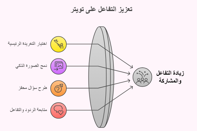 تعزيز التفاعل علي تويتر