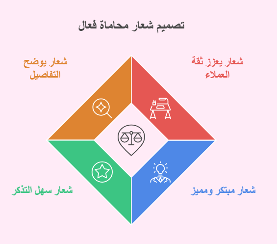تصميم شعار محاماة فعال