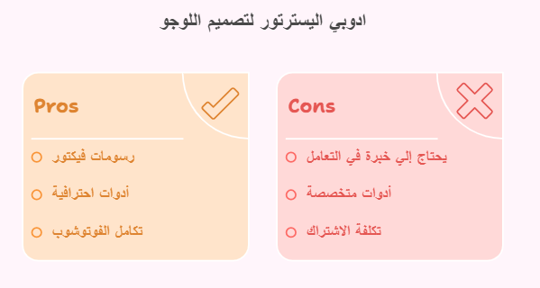 مميزات وعيوب برنامج ادوبي اليسترتور