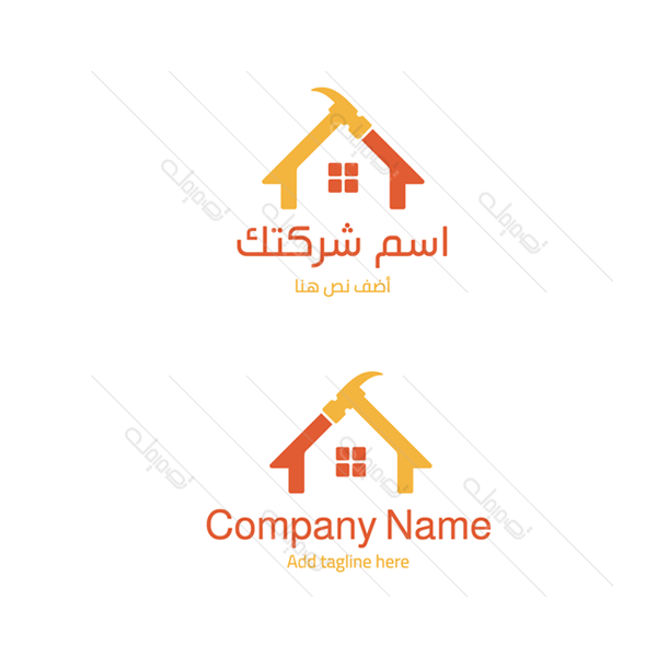 Home shape logo design template