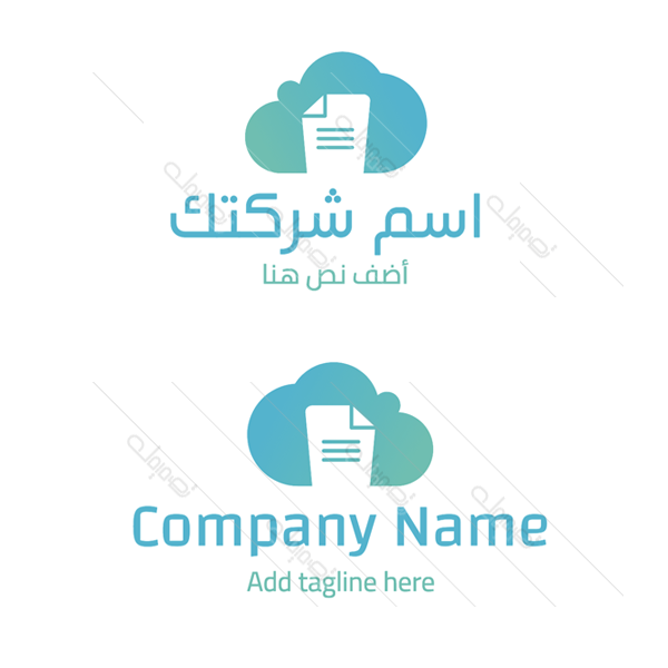 Cloud document |  cloud print logo design online