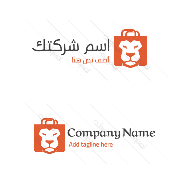 Leo shape shop online logo design