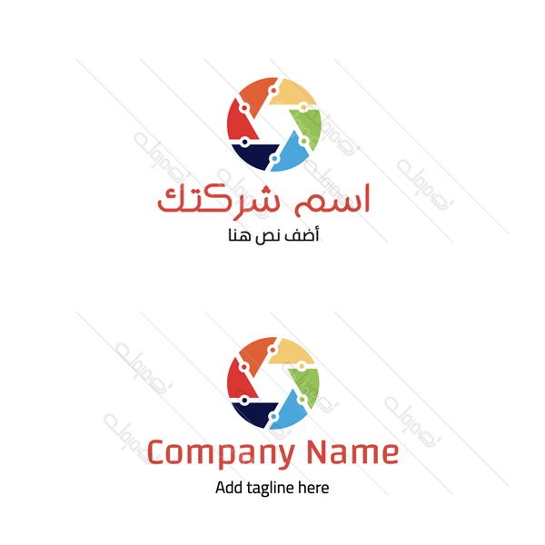 Colorful camera online logo design