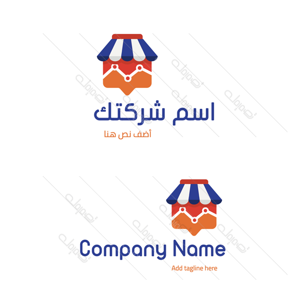 Creative graph shop analytic Logo design
