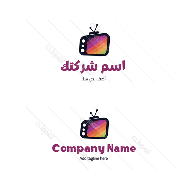 Colorful tv logo styles Colorful tv logo styles