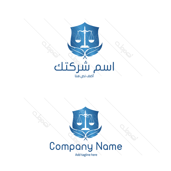 Law firm | lawyer | scales of justice logo mockup