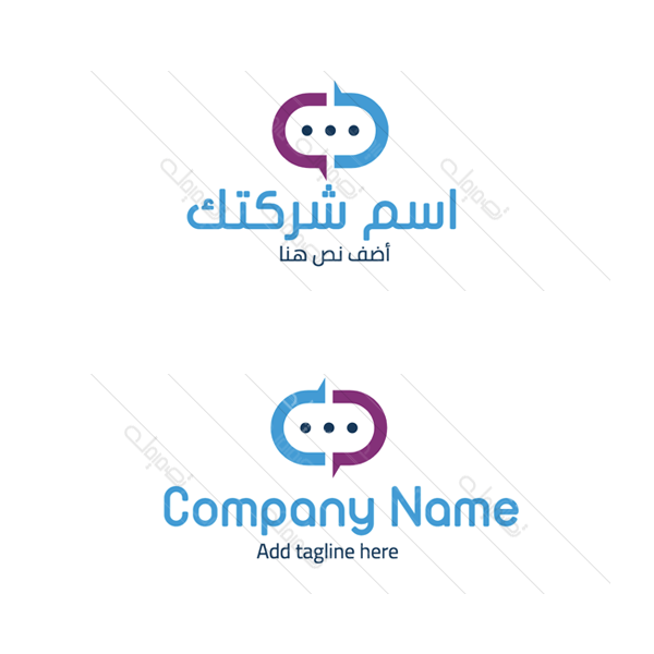 Modern consult | chat  logo shape