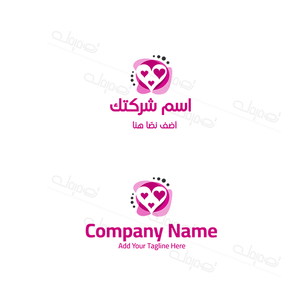 مجموعة شعار  تصميم الحب  | قوالب تصميم لوجو حب | تصميمات شعار رومانسي 1