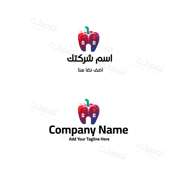 تصميم شعار فلفل ملون ابداعي قابل للتعديل بسهولة قم بالتخصيص  | لوجو طعام 0