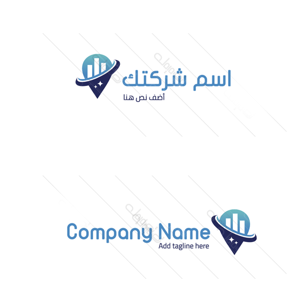  صانع  لوجو | شعار عربي  شركة احصائيات 