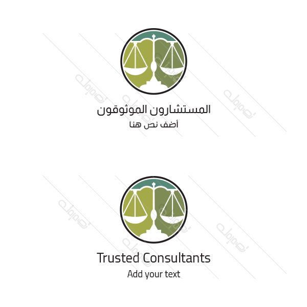 Circle law firm online logo design