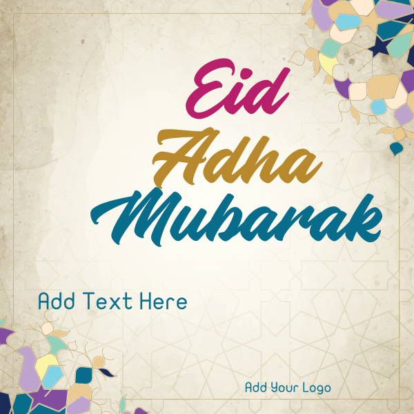 Happy Edi islamic greeting banner background template