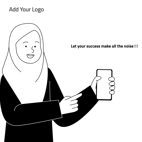 تظهر مجموعة من العرب الرسم التوضيحي المسطح للهاتف الذكي5