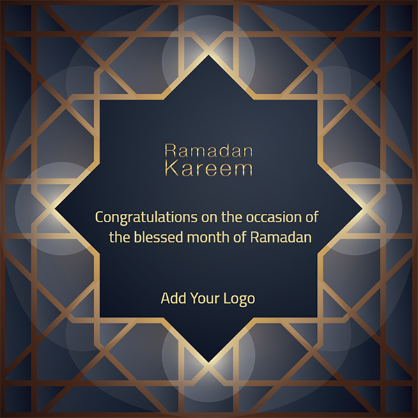 Ramadan Kareem Islamic vector greeting morocco geometric