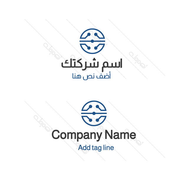 تصميم شعار شركات التكنولوجيا | أشكال لوجو اتصال