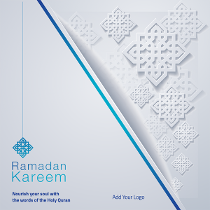 Ramadan Kareem Islamic greeting with background post design