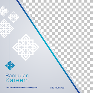 Ramadan Kareem Islamic greeting with background post design