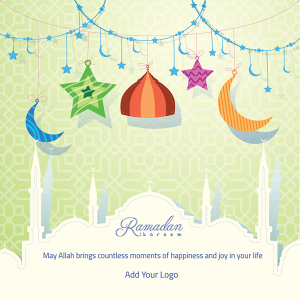 Islamic Greeting background for Ramadan Kareem