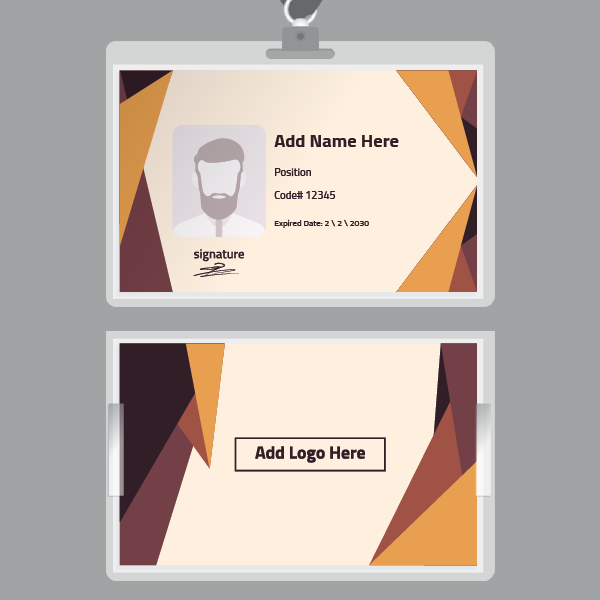 ID corporate card template maker