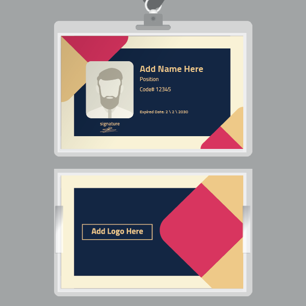 ID business card mockup creator