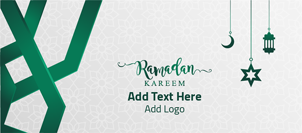 cover social media design online Ramadan Kareem illustration 