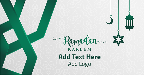 اعلان فيس بوك تصميم رمضان كريم برسوم توضيحيه  