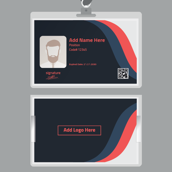 business card mockup ID card design online