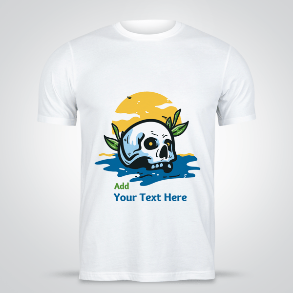 Skeleton Skull T Shirt design colors