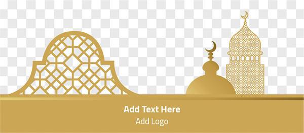 cover Facebook design Ramadan Kareem greeting card with Arabic style