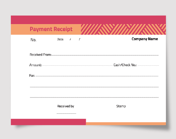 Premium Payment Receipt design