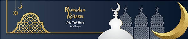 SoundCloud design Ramadan Kareem greeting card with Arabic style