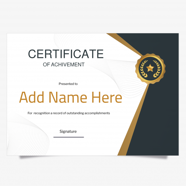 Classic certificate award template Premium 