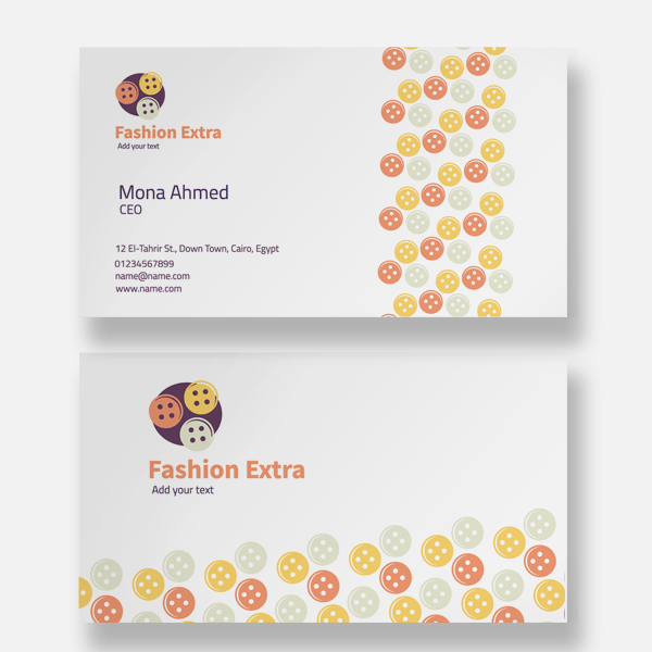 Fashion Shirt business card  