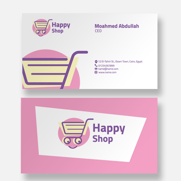 Happy Cart business cards templates