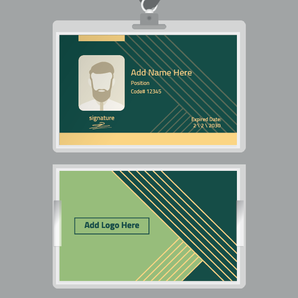 elegant ID template  maker  | ID Card Templates | Free and Premium Customizable Templates 0