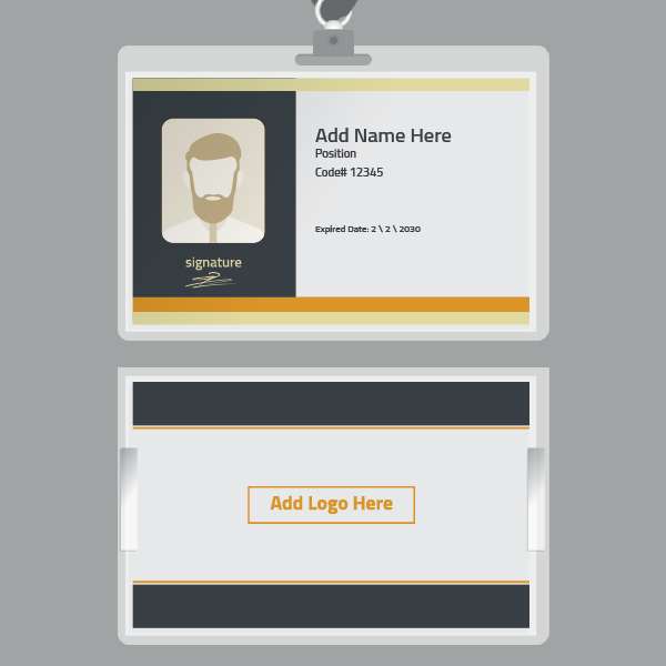 elegant ID template maker  | ID Card Templates | Free and Premium Customizable Templates 0