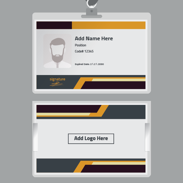   انيق اون لاين ID card تصميم 