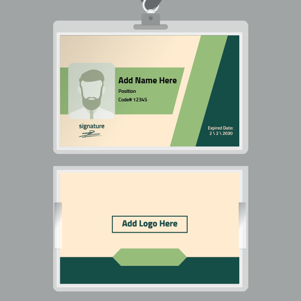 elegant ID card template  design online