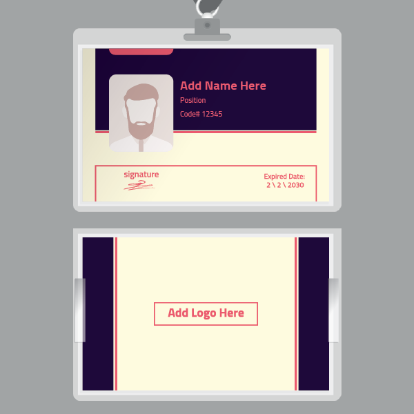 online employee ID card maker  | ID Card Templates | Free and Premium Customizable Templates 0