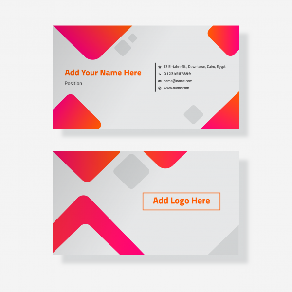 Red Business card design online