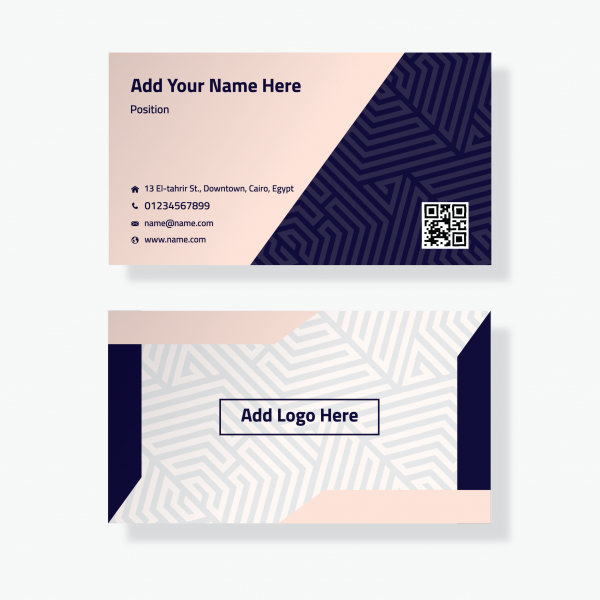 Abstract Business Card Design PSD | Online Card Maker