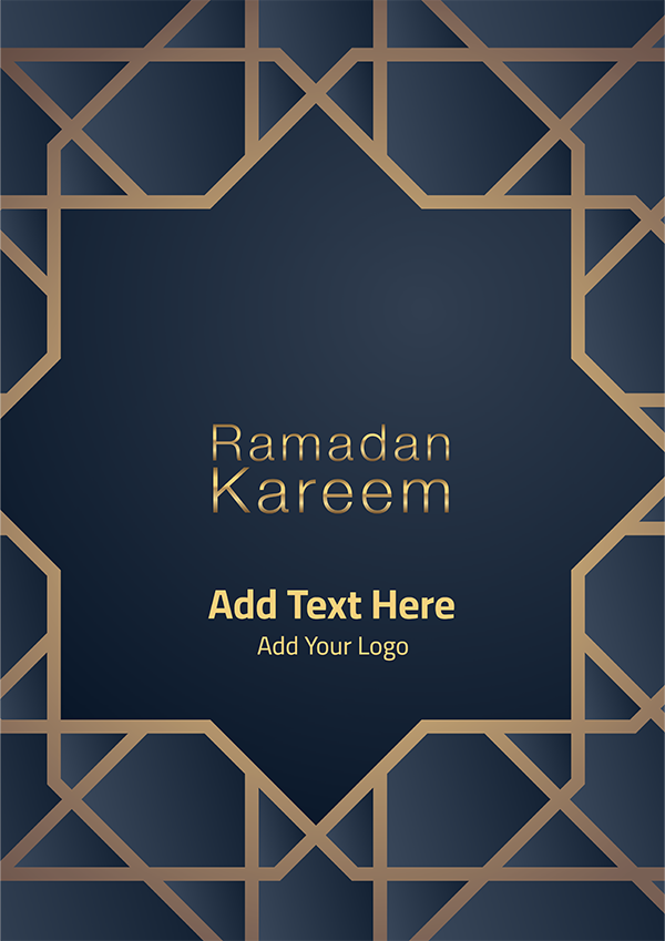 poster Ramadan Kareem greeting cards Islamic  geometric ornament  