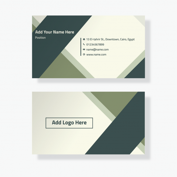 abstract business card design