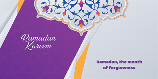 Ramadan Kareem twitter post with Arabic calligraphy