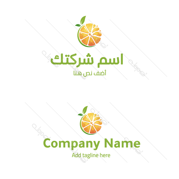 Orange fruit logo design 