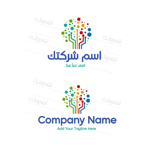 عمل شعار تكنولوجيا  اون لاين