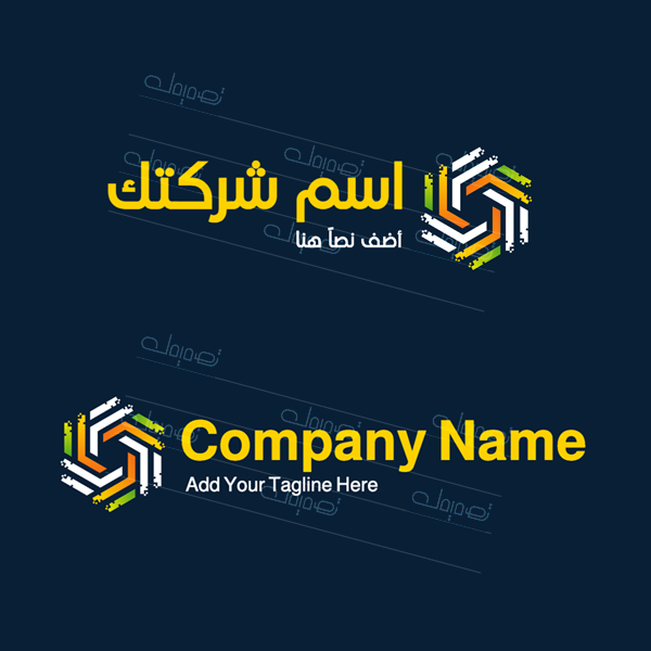 تصميم لوجو تكنولوجيا بالعربي