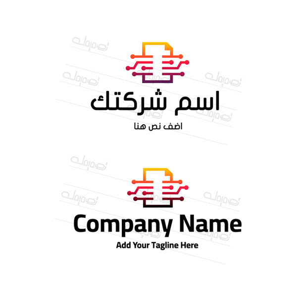 تصميم تكنولوجيا لوجو 